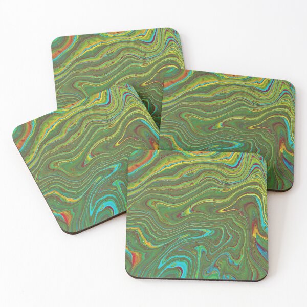 Item preview, Easy Street 3 Psychedelic Green Abstract designed and sold by Doug  Siegel.