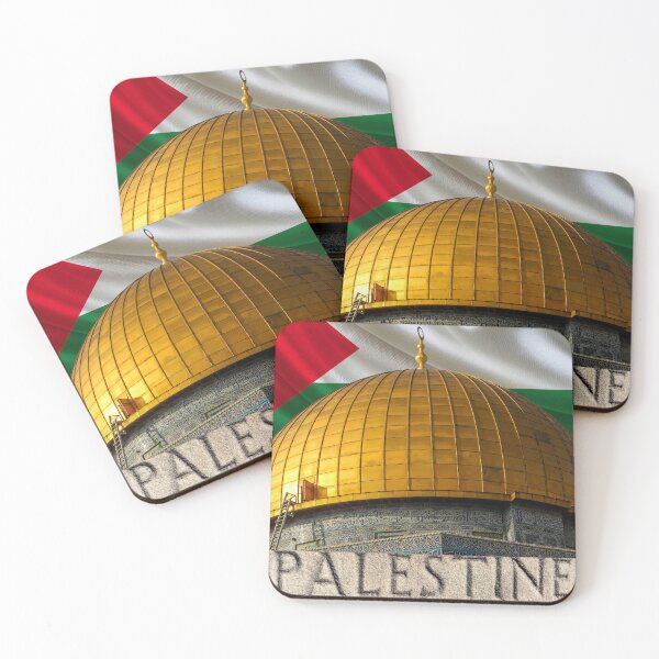 Item preview, Golden Dome of Palestine with National Flag designed and sold by goodFather4ever.