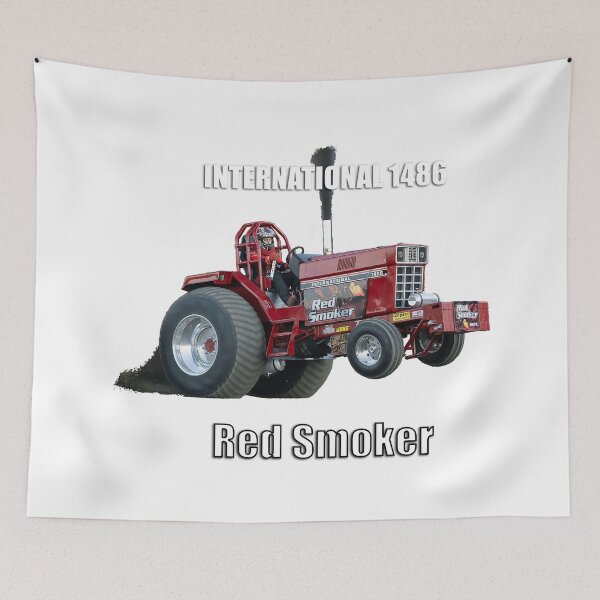 Item preview, ASTTQ Tractor Pulling International 1486 Red Smoker designed and sold by blindphotog.
