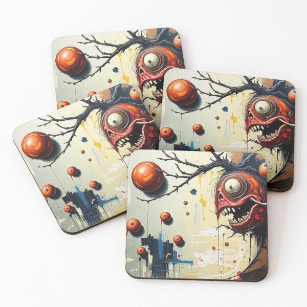 Item preview, Creepy Tree, Abstract Art, Oil Painting, Weird designed and sold by Burn-Ego.
