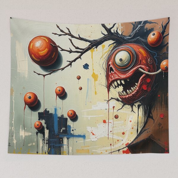 Item preview, Creepy Tree, Abstract Art, Oil Painting, Weird designed and sold by Burn-Ego.