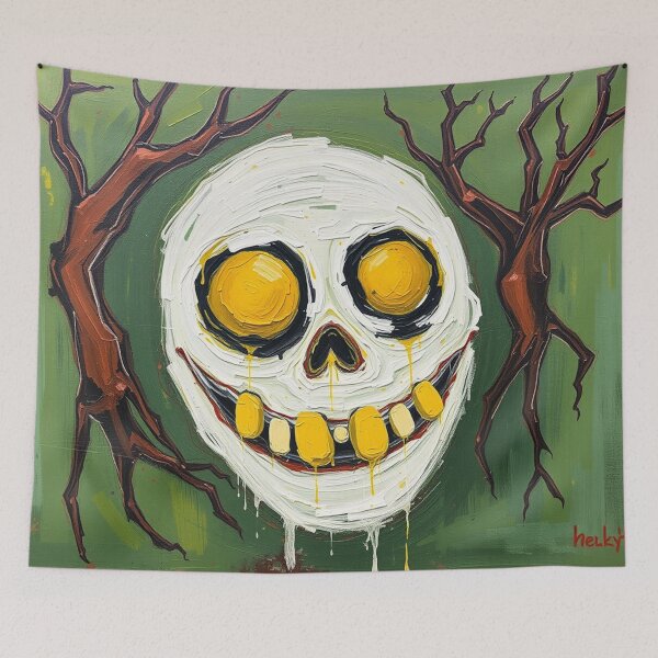 Item preview, Ghost Face, Abstract Art, Oil Painting, Weird designed and sold by Burn-Ego.