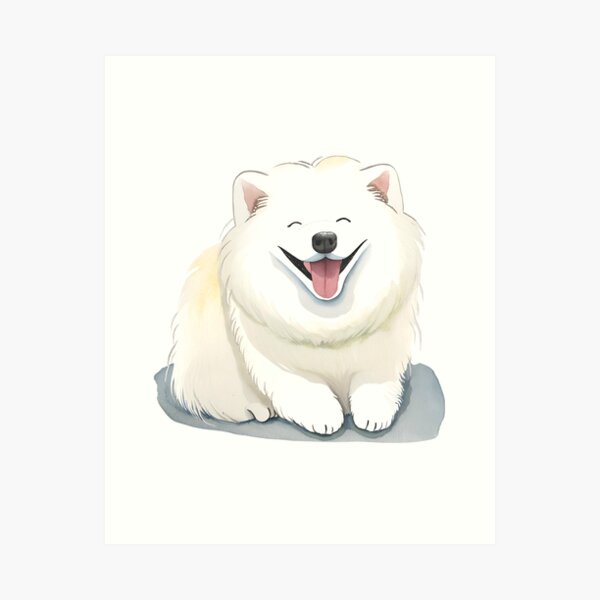 Item preview, Watercolour Samoyed designed and sold by TheresaNicole.