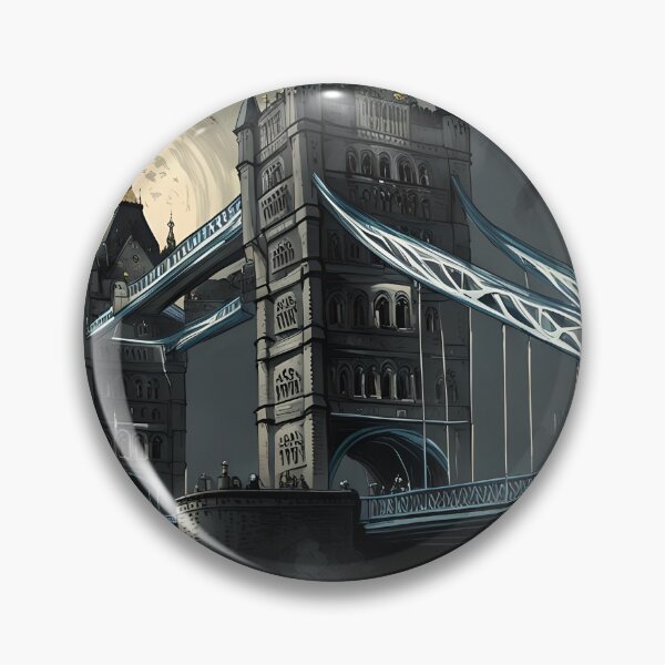 Item preview, Surrealism dark fantasy London Tower Bridge  designed and sold by Coolparrotgirl.