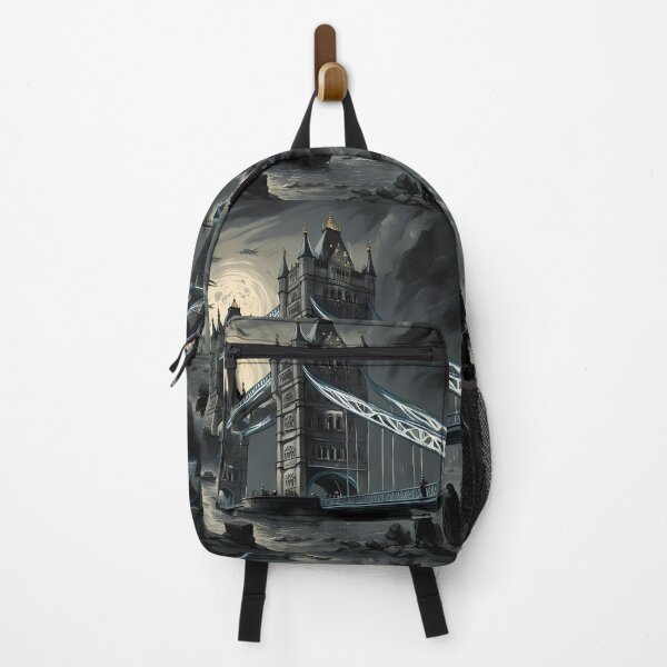 Item preview, Surrealism dark fantasy London Tower Bridge designed and sold by Coolparrotgirl.