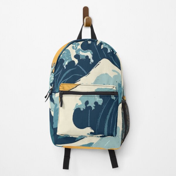 Item preview, Hokusai style art big Surf Wave - Japanese sunset waves designed and sold by Kludoman.