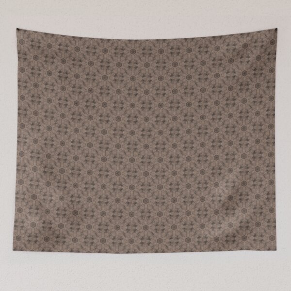 Item preview, Rustic Floral Pattern in Monochromatic Brown designed and sold by Artistestella.