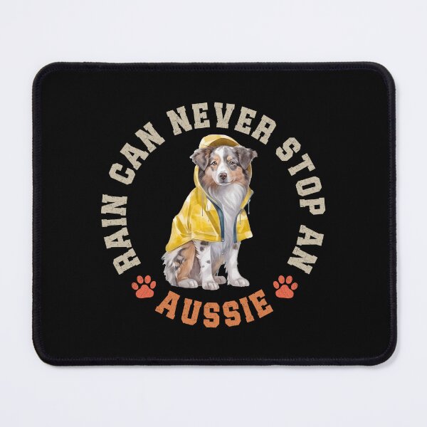 Item preview, Aussie Raincoat Watercolor Australian Shepherd Dog Yellow Trench Coat designed and sold by eclecTEEq.
