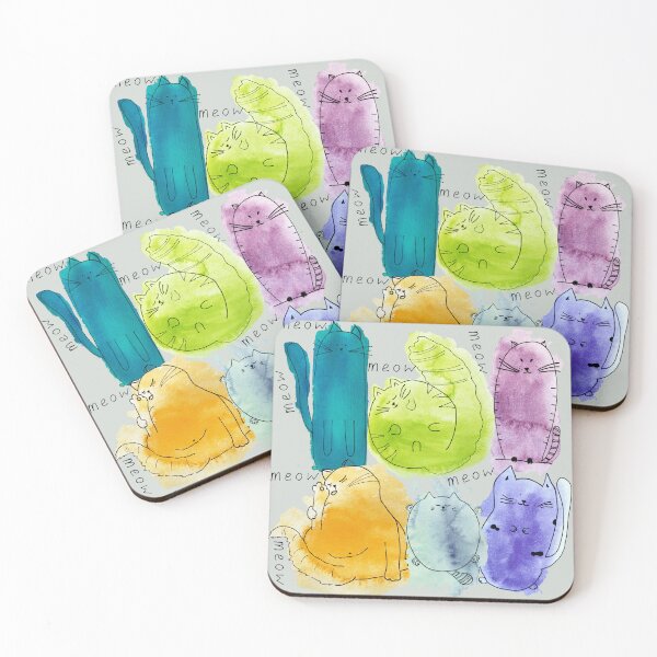 Item preview, Cats Meow Watercolor designed and sold by SheilasDigitalStudio.