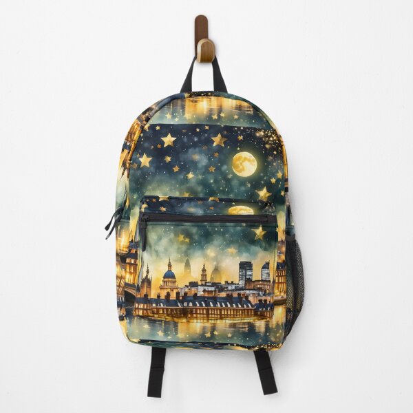 Item preview, Surrealism dark fantasy night London Tower Bridge designed and sold by Coolparrotgirl.