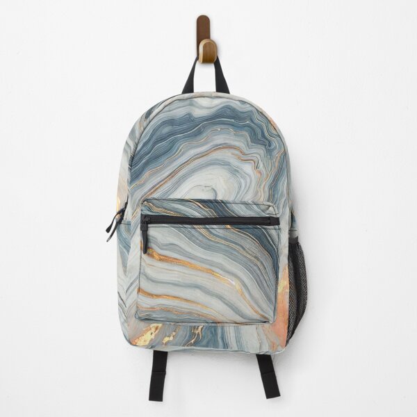 Item preview, Layered Blue-Grey Tones and Gold Veining Marble designed and sold by Stageless Designs.