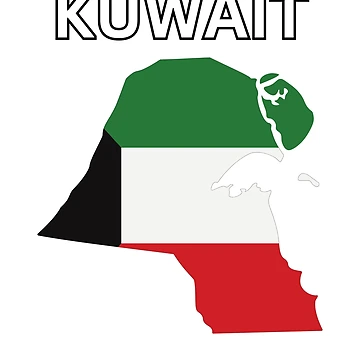 Artwork thumbnail, Kuwait Flag Map Design by atomstartup