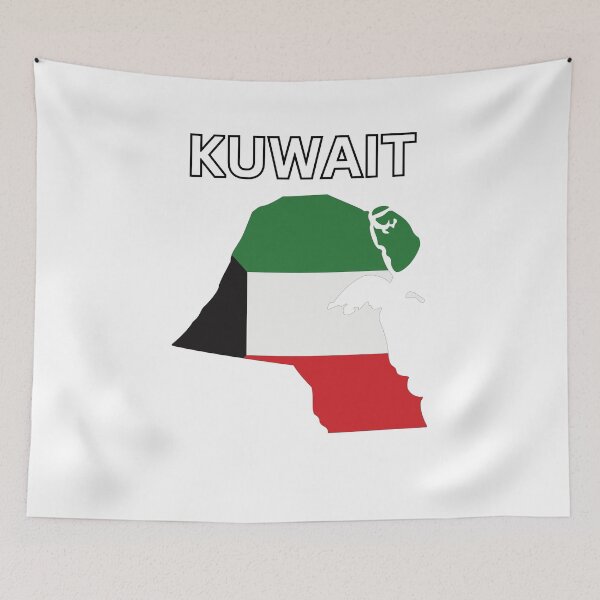 Item preview, Kuwait Flag Map Design designed and sold by atomstartup.