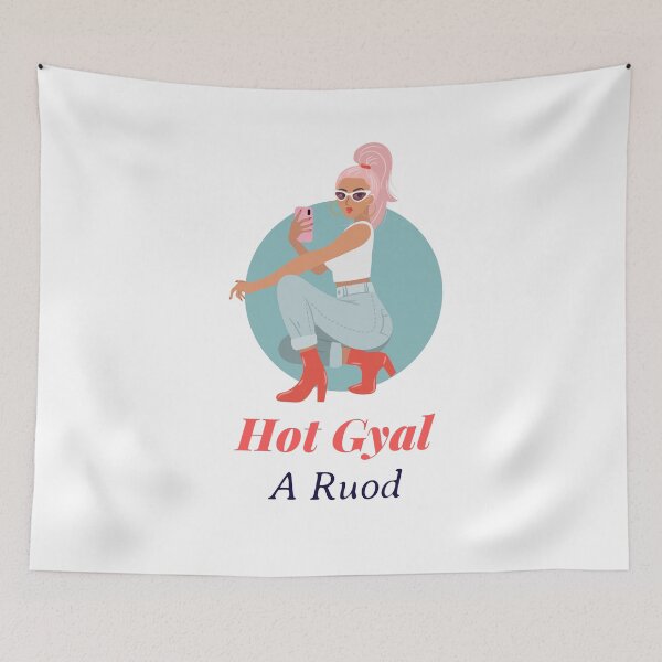 Item preview, Hot Gyal A Ruod, Hot Girl On The Street, Jamaican Patois (Patwa)  designed and sold by Kolcha.