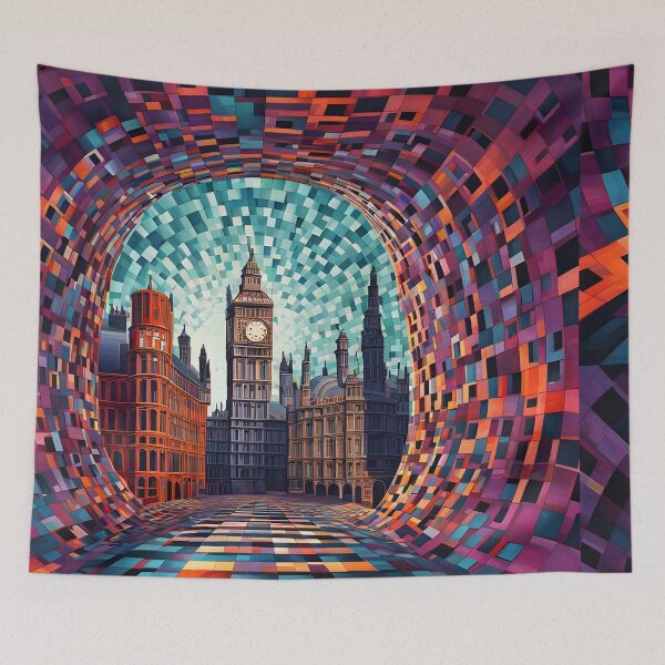 Item preview, Surrealism  London Big Ben, cubism like designed and sold by Coolparrotgirl.