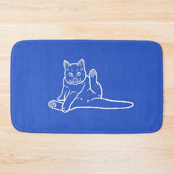 Item preview, Cat lick butt - white designed and sold by FunnehGacha.