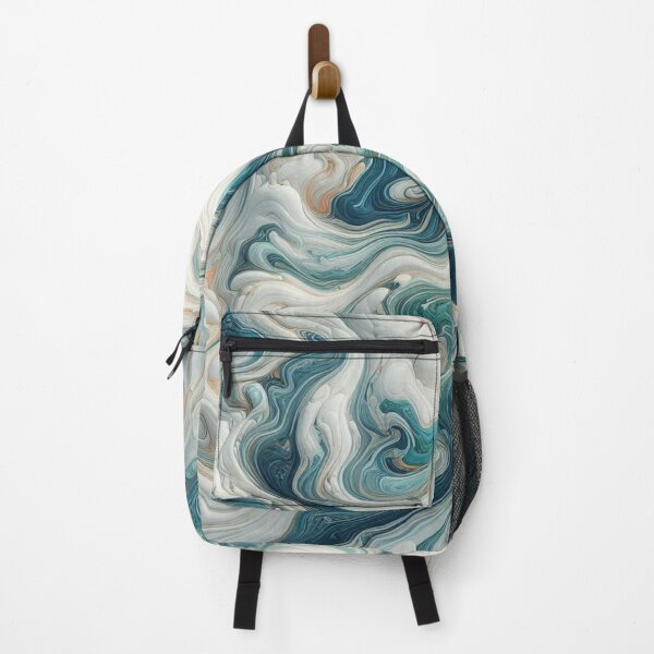 Item preview, Blended White, Blue and Rust Fluid Marble II designed and sold by Stageless Designs.