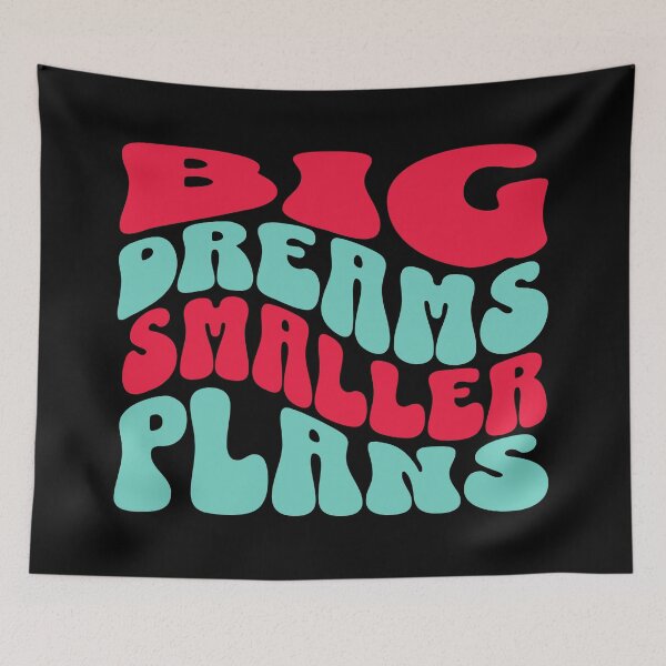 Item preview, Retro 70s Aesthetic Big Dreams Smaller Plans designed and sold by Bliss Find And Design.