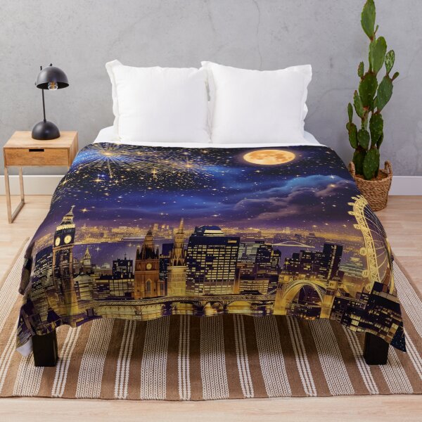Item preview, Surrealism dark fantasy night London Big Ben, river Thames designed and sold by Coolparrotgirl.