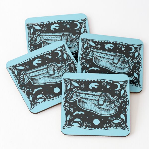 Item preview, Hurdy Gurdy at Night with Moon designed and sold by inkle.