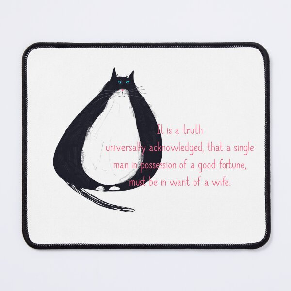 Item preview, Literary Cat Jane Austen designed and sold by Julie Woolfolk.