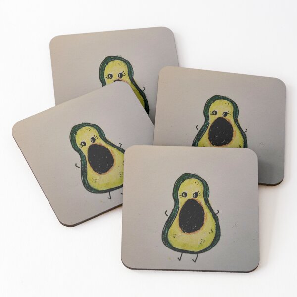 Item preview, Avocado cartoon drawing designed and sold by Raineylanes.