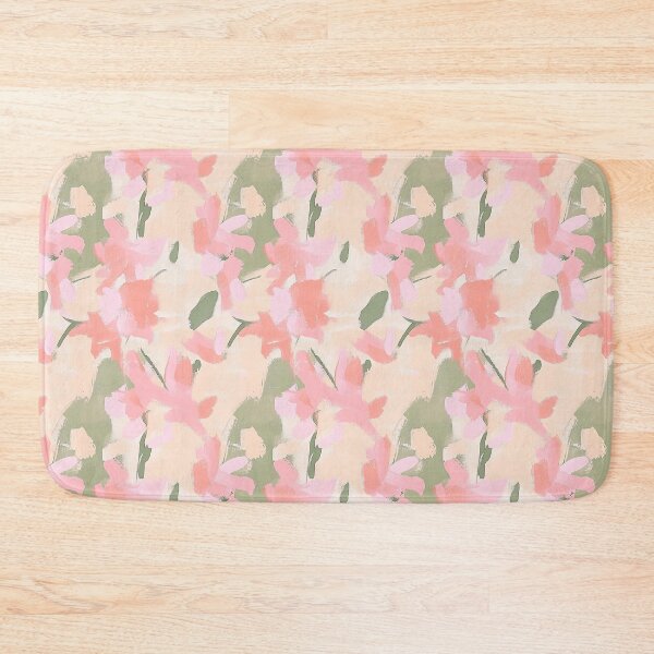 Item preview, Abstract Floral in Soft Green and Pink designed and sold by kansaikate.