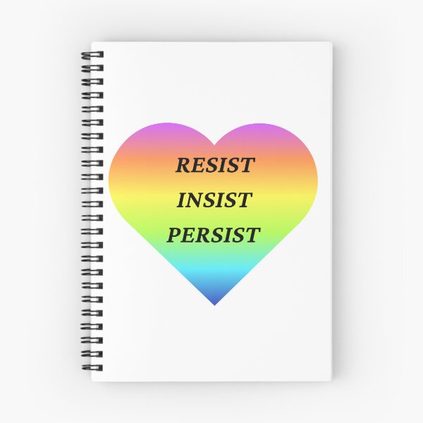Item preview, Resist, Insist, Persist - rainbow designed and sold by WhentheRose.
