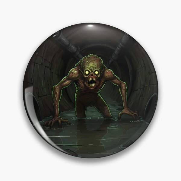 Item preview, Horror Sewer Creature with Glowing Eyes designed and sold by RiklawDesigns.