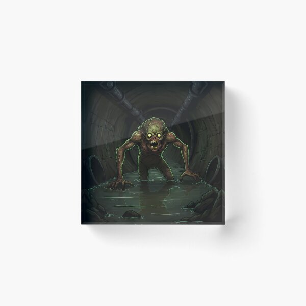 Item preview, Horror Sewer Creature with Glowing Eyes designed and sold by RiklawDesigns.