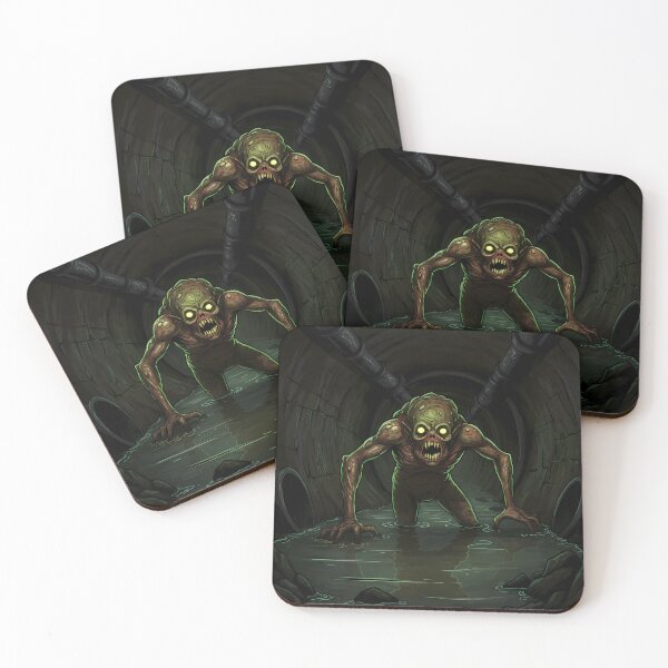Item preview, Horror Sewer Creature with Glowing Eyes designed and sold by RiklawDesigns.