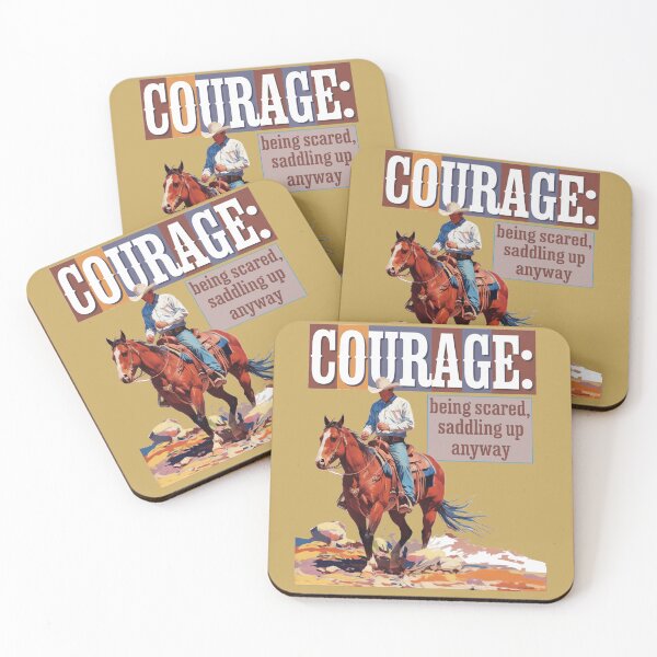 Item preview, COURAGE: Being Scared, Saddling Up Anyway designed and sold by No1Equestrian.