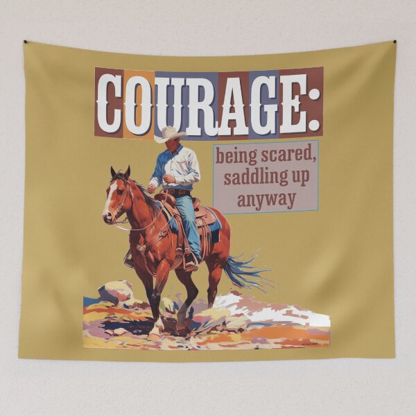 Item preview, COURAGE: Being Scared, Saddling Up Anyway designed and sold by No1Equestrian.