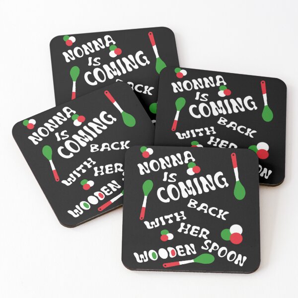Item preview, Nonna Is Coming Back With Her Wooden Spoon | Funny Italian Grandma Pattern designed and sold by Brian Gollob Creative Art.