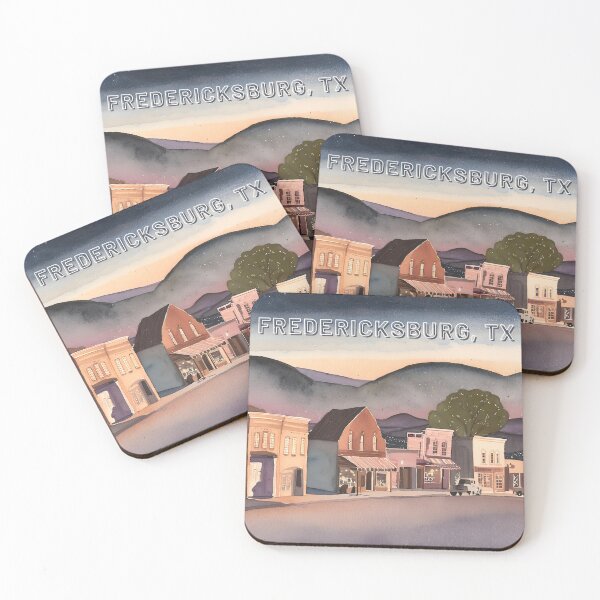 Item preview, Fredericksburg, TX – Sunset Main Street Charm designed and sold by HonkyTonk2025.