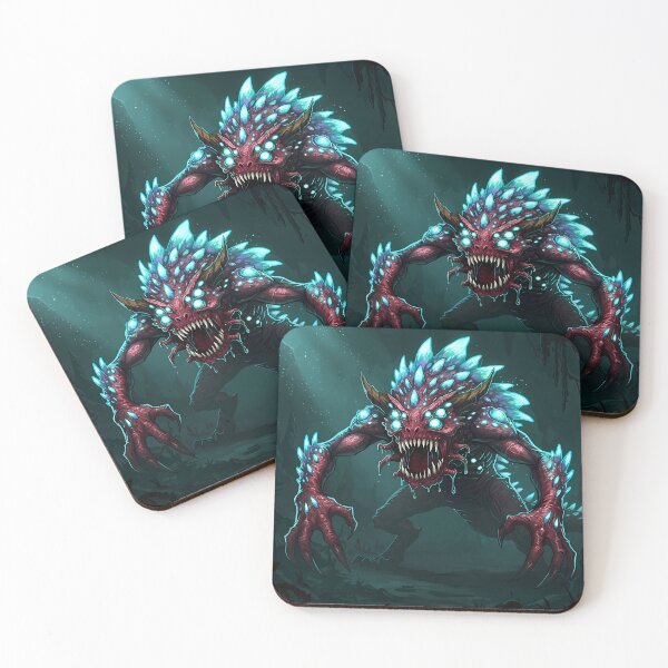 Item preview, Crystalline Horror Creature - Dark Fantasy Art designed and sold by RiklawDesigns.