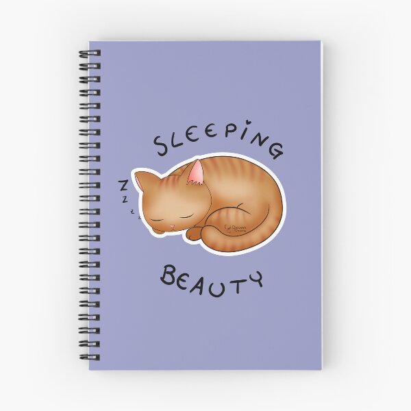 Item preview, sleeping beauty kitty kawaii designed and sold by Drawersofdraw.