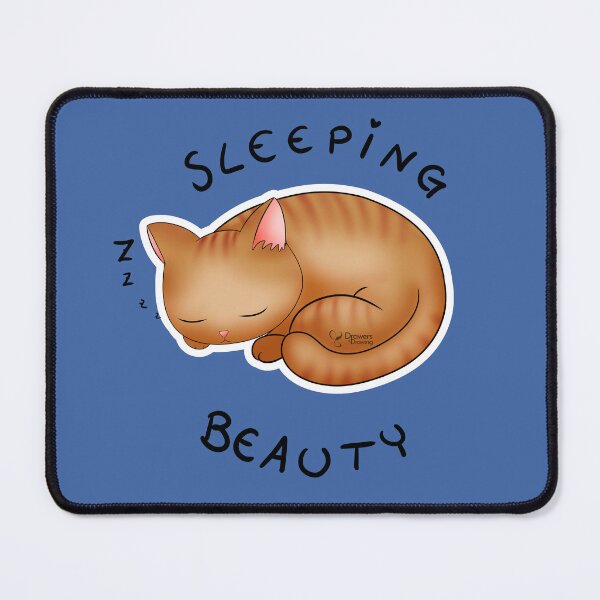 Item preview, sleeping beauty kitty kawaii designed and sold by Drawersofdraw.