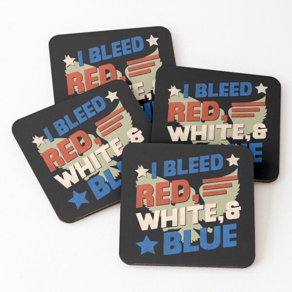 Item preview, I Bleed Red White and Blue designed and sold by NoSpecialShop.