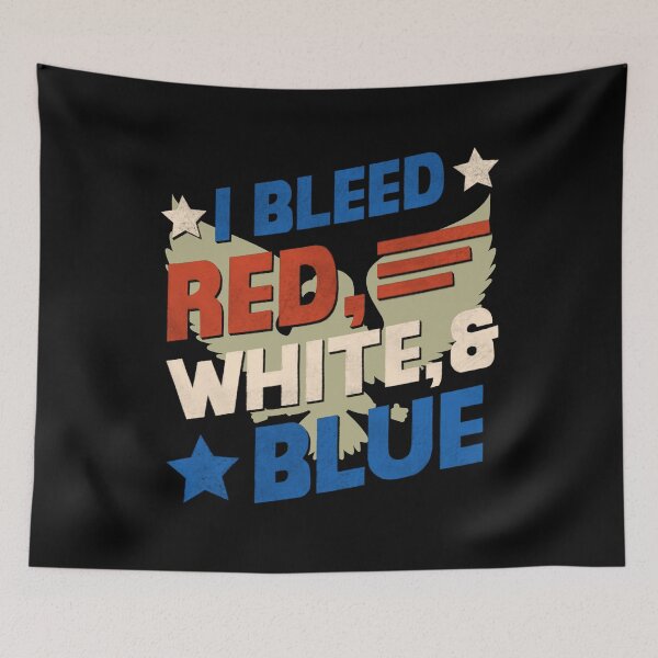 Item preview, I Bleed Red White and Blue designed and sold by NoSpecialShop.