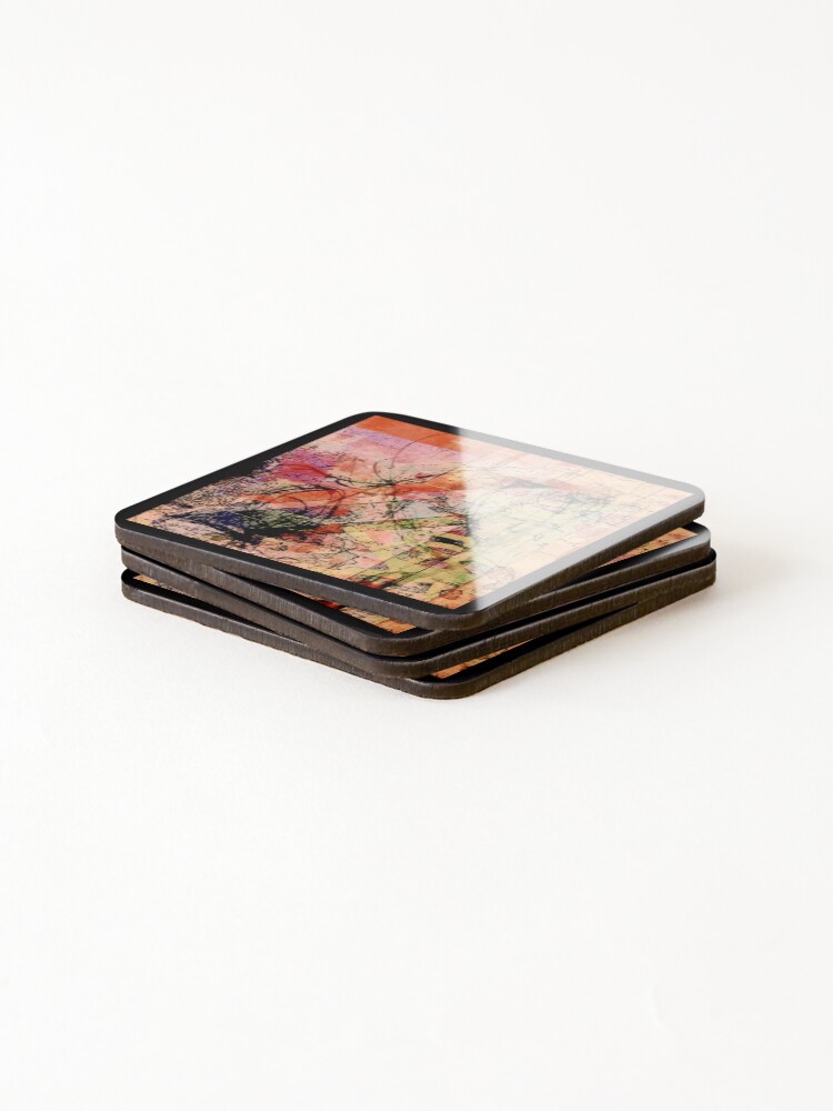 Thumbnail 4 of 5, Coasters (Set of 4), Abstract Patterns designed and sold by ViaARTfactory.