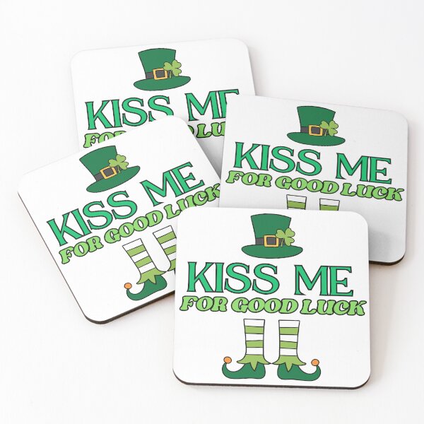 Item preview, Kiss me for good luck - hat and leprechaun legs designed and sold by PHRASEandSTYLE.