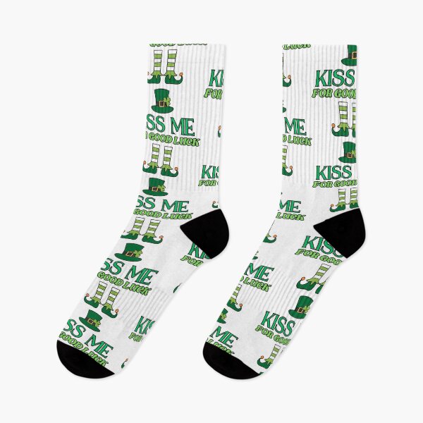 Item preview, Kiss me for good luck - hat and leprechaun legs designed and sold by PHRASEandSTYLE.