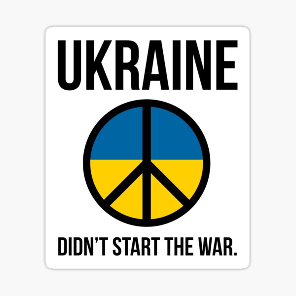 Artikel-Vorschau von Die Ukraine hat den Krieg nicht begonnen., designt und verkauft von Rachel the Artist .