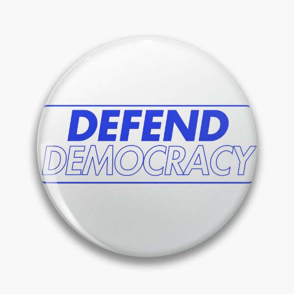 Item preview, DEFEND DEMOCRACY bumper sticker designed and sold by Creative Liberty Designs.