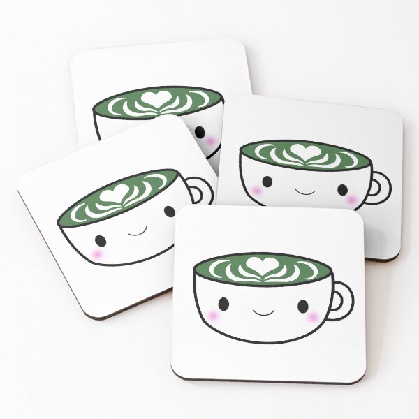 Item preview, Kawaii Matcha Latte Cute Green Tea designed and sold by mariekawaii.