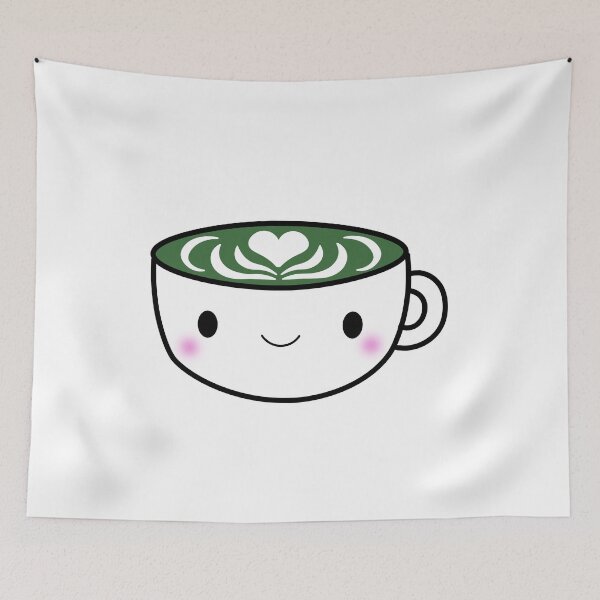 Item preview, Kawaii Matcha Latte Cute Green Tea designed and sold by mariekawaii.