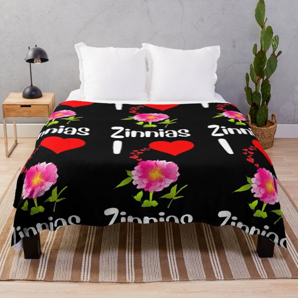 Item preview, Zinnia flower lovers hearts beautiful flower watercolor petals blooming designed and sold by Artstastic.