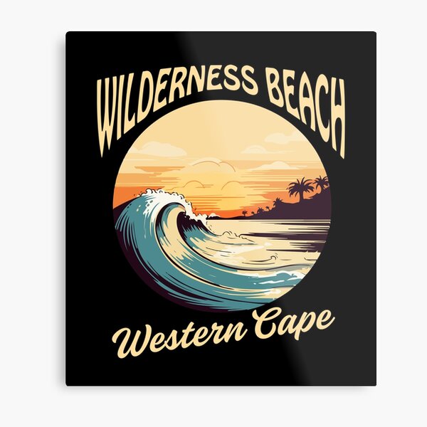 Item preview, Vintage-Style Wilderness Beach Western Cape South Africa - Tan Text designed and sold by TimelessLocales.