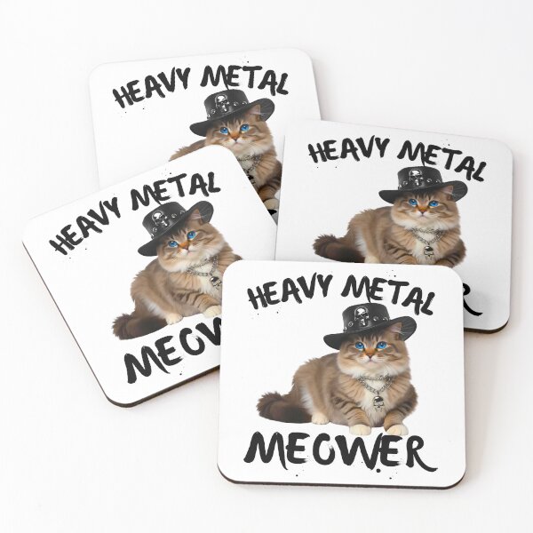 Item preview, Heavy Metal Meower – Cute Ragdoll Cat Rocking Hardcore Style designed and sold by Fredster1966.